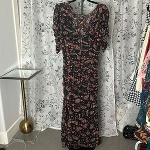 NWT - long floral , Free People dress, Medium.